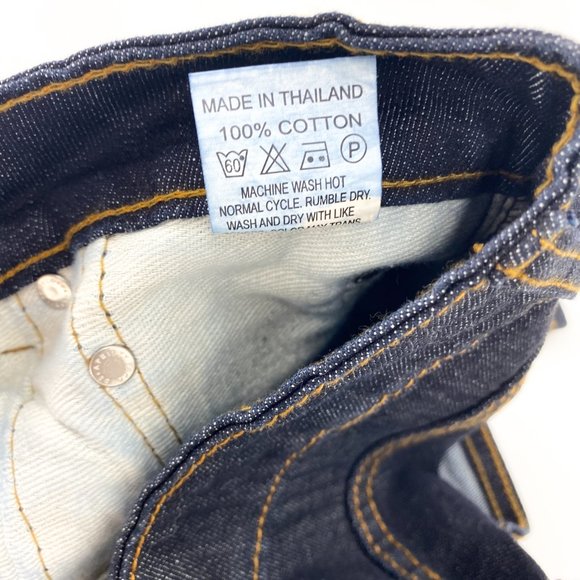 RARE APRIL 77 RECORDS Raw Denim Skinny Jeans - Picture 16 of 16